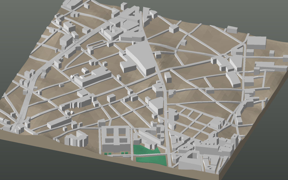 A 3D-printable model plate of Casablanca — Centre Ville.
