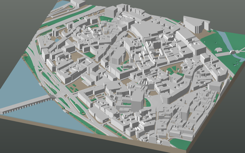A 3D-printable model plate of Riga — Vecrīga.