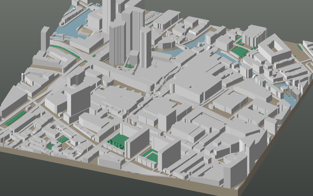 A 3D-printable model plate of Rotterdam — Centrum.