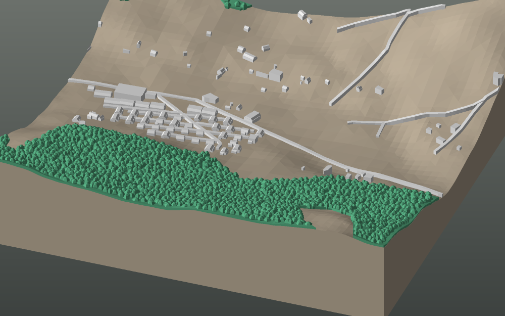 A 3D-printable model plate of Ulaanbaatar — Sükhbaatar.